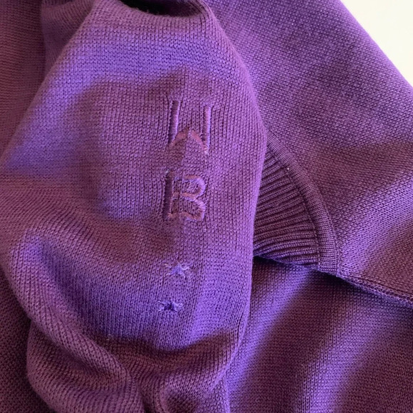 Vintage Bogner  quarter zip sweater. Purple size L. - Picture 10 of 15